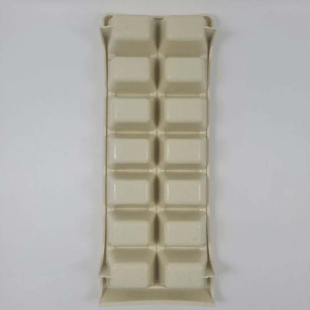 VTG Cubes Ice Cube Tray Off White Stackable Easy‎ Release MCM 70s 80s
